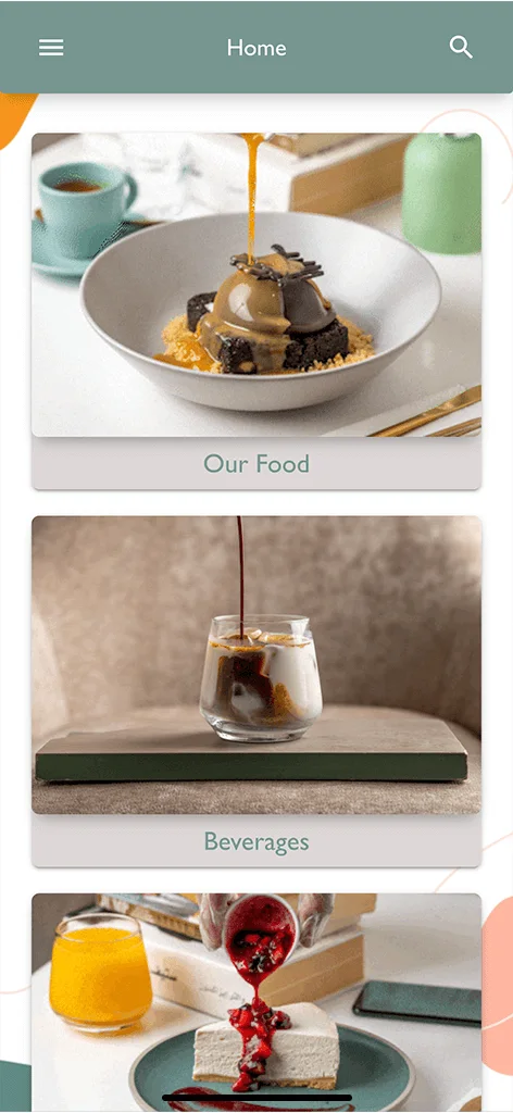 Zoi Cafe menu on eMenu